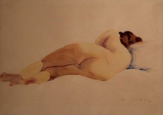 Clarence H. Carter (1904-2000) Sleeping Nude 1929