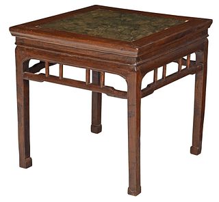 Chinese Stone Inset Immortals Table