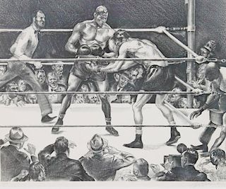 Joseph Golinken (American 1896 - 1977) Boxing Scene