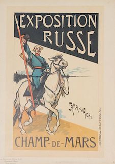 Caranbach, French Poster, Exposition Russe Champ de Mars, Les Maitres de l'Affiche
