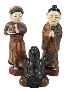 Three Chinese Wood Objects