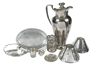 Eleven Silver Table Items