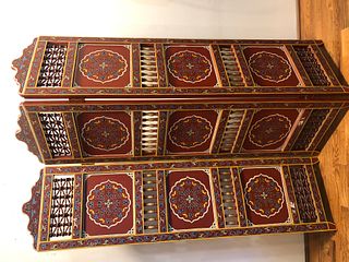Hand Painted Folk Art Screen from India