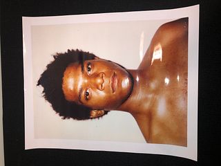 Jean Michel Basquiat Polaroid by Andy Warhol 