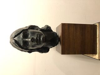 Mid Century Bronze Bust of a Woman