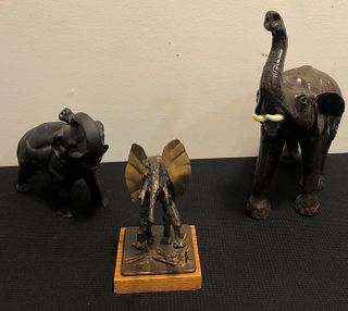 Collection 3 Elephant Statues 