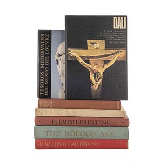 Libros sobre Arte. Degas / The Paintings of Hans Holbein first complete edition / Flemish Painting. Piezas: 7.