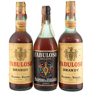 Fabuloso. Palomino & Vergara. Brandy. España. Piezas: 3. En presentación de 750 ml.