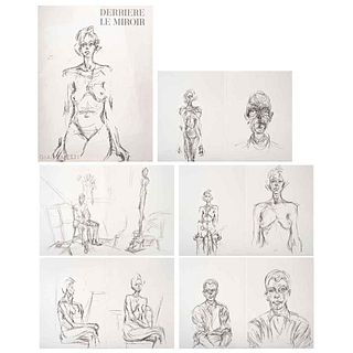 ALBERTO GIACOMETTI, Derrière Le Miroir, Unsigned, Lithographies and reproductions in magazine, 14.9 x 11.4" (38 x  29 cm) each | ALBERTO GIACOMETTI, D