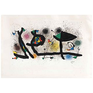 JOAN MIRÓ, Miró Sculptures III, 1974 - 1980, Signed on plate, Lithography without print number, 20.4 x 28.7" (52 x 73 cm) | JOAN MIRÓ, Miró Sculptures