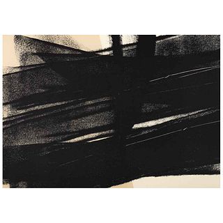 HANS HARTUNG, Untitled, Unsigned, Offset lithography without print number, 11.8 x 16.9" (30.2 x 43 cm) | HANS HARTUNG, Sin título, Sin firma, Litograf