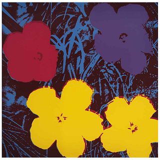 ANDY WARHOL , II.71: Flowers, Stamped on the back "Fill in your signature", Serigraph w/o print number, 35.9 x 35.9" (91.4 x 91.4 cm) | ANDY WARHOL , 