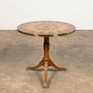BAKER STATELY HOMES GEORGIAN MARQUETRY SIDE TABLE