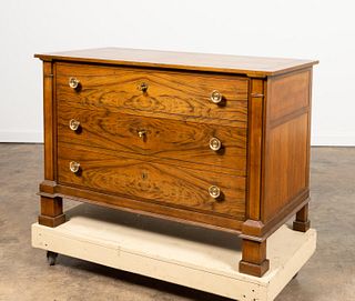 BAKER LOUIS-PHILIPPE-STYLE THREE-DRAWER COMMODE