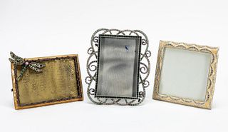 GROUP OF THREE JAY STRONGWATER PICTURE FRAMES
