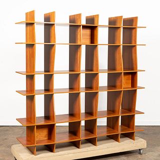 DESIGN WITHIN REACH CHERRY WAVE SHELVING UNIT