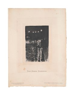 Skarbina u.a., Franz Sammlung von 5 Graphiken von Franz Skarbina (Strassenscene), Max Klinger (Der Tod als Pflasterer), Fritz Overbeck (Die Mühle), Ma