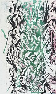 Modersohn, Heinrich Set aus 2 Graphiken. 1991 - 1995. Je Farbholzschnitt auf cremefarbenem Bütten. Blattmaße von 70 x 50 cm bis 115 x 67,5 cm. Je sign