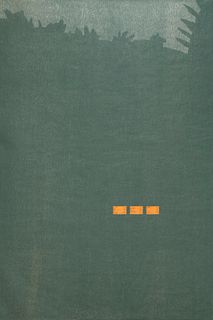 Katz, Alex Camp. 1990. Farbholzschnitt auf feinem Aqaba-Papier. 152 x 101,5 cm (152 x 101,5 cm). Signiert und nummeriert sowie mit kleinem Blindstempe
