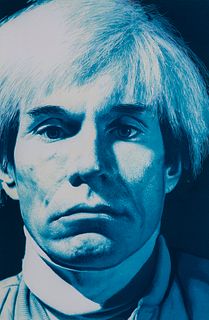 Helnwein, Gottfried Andy Warhol. 1990. Farbserigraphie auf strukturiertem Karton. 98,5 x 66 cm (119 x 79 cm). Signiert und datiert sowie nummeriert.