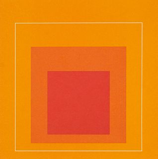 Albers, Josef White Line Squares. 1966. Mit 8 Farblithographien, je auf chamoisfarbenem Papier. Blattmaße je 19 x 19 cm. Je mit typographischer Nummer