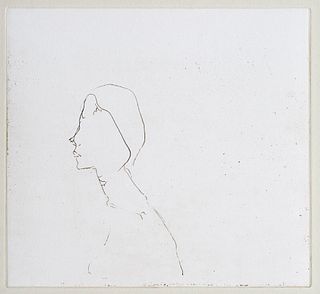 Beuys, Joseph Kopf H.B. 1982. Radierung auf BFK Rives gris (mit Wasserzeichen). 14,8 x 16,3 cm (38 x 28 cm). Mit dem Nachlassstempel, verso nachlassig