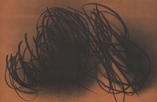 Hartung, Hans Farandole. 1971. Farblithographie auf leichtem Karton. 49 x 74 cm (49 x 74 cm). Signiert und römisch nummeriert. - Mit geglätteter, mini