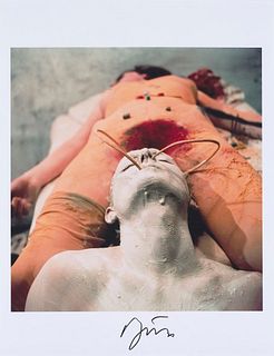 Brus u. Ludwig Hoffenreich, Günter o.T. (Aus der Serie "Transfusion"). Moderner Abzug nach der Photographie von 1965-1999. Digitaldruck auf Fujicolor.