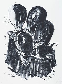 Cragg, Tony Adminestered landscape. 1994. Lithographie auf chamoisfarbenem BFK Rives (mit Wasserzeichen). 76 x 51 cm (80,5 x 60 cm). Signiert, datiert