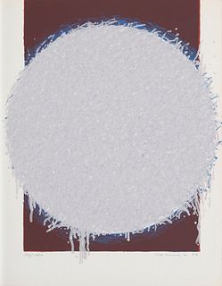 Berner, Bernd o.T. (Komposition). 1966. Farbserigraphie auf starkem Papier. 25 x 21 cm (27 x 21 cm). Signiert, datiert und nummeriert. - Teils mit zar