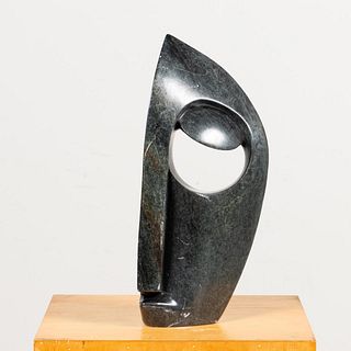 GEORGE MAPFUMO, ABSTRACTED HEAD, SHONA SCULPTURE
