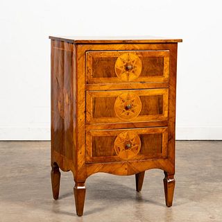 ITALIAN NEOCLASSICAL STYLE MARQUETRY END TABLE