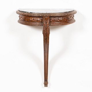 LATE 18TH / EARLY 19TH C. MARBLE CONSOLE TABLE