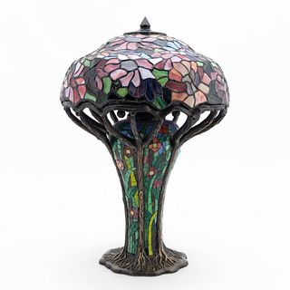DALE TIFFANY LTD. ED. STAINED GLASS LAMP, 2000
