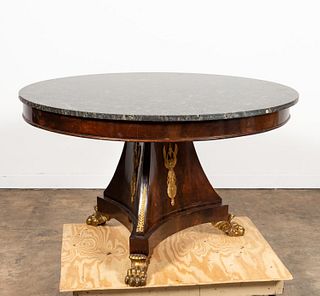 MANNER OF THOMAS HOPE, MARBLE TOP CENTER TABLE