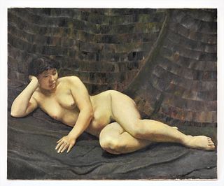 Wei Chenggang Reclining Nude Female Painting