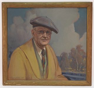 Frederick Lamb Self Portrait Painting