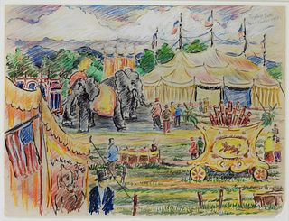 Reynolds Beal Sells Floto Circus Drawing