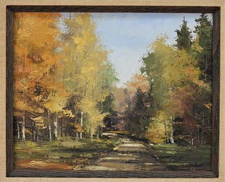 Herman Latham Kent New England Autumn Painting