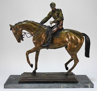 Isidore Bonheur Horse & Jockey Bronze Sculpture