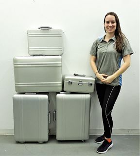 5PC Zero Halliburton Aluminum Suitcases