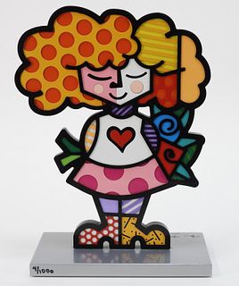 Romero Britto Pop Art Good Girl Sculpture