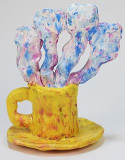 Aaron Fink Abstract Coffee Mug Sculpture