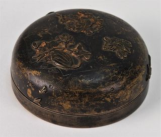 Japanese Mixed Metal Snuff or Paste Box