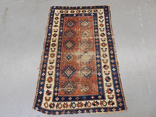 Small Caucasian Kazak Carpet Rug