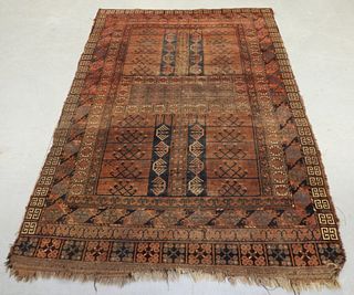 Antique Middle Eastern Geometric Rug