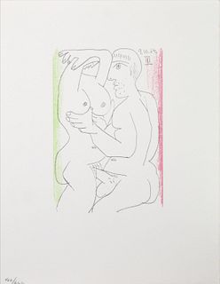 Pablo Picasso (After)- Untitled (9.10.64. III)