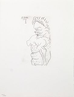 Pablo Picasso (After)- Untitled (15.9.64 I)