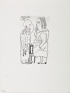Pablo Picasso (After)- Untitled (29.9.64 I)