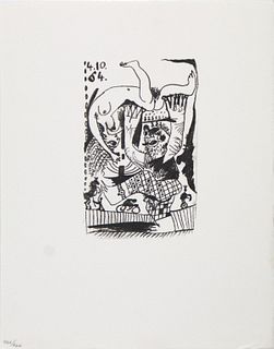 Pablo Picasso (After)- Untitled (4.10.64)
